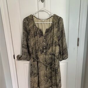 Daniel Rainn Women's Patterned Dress - Black and Cream